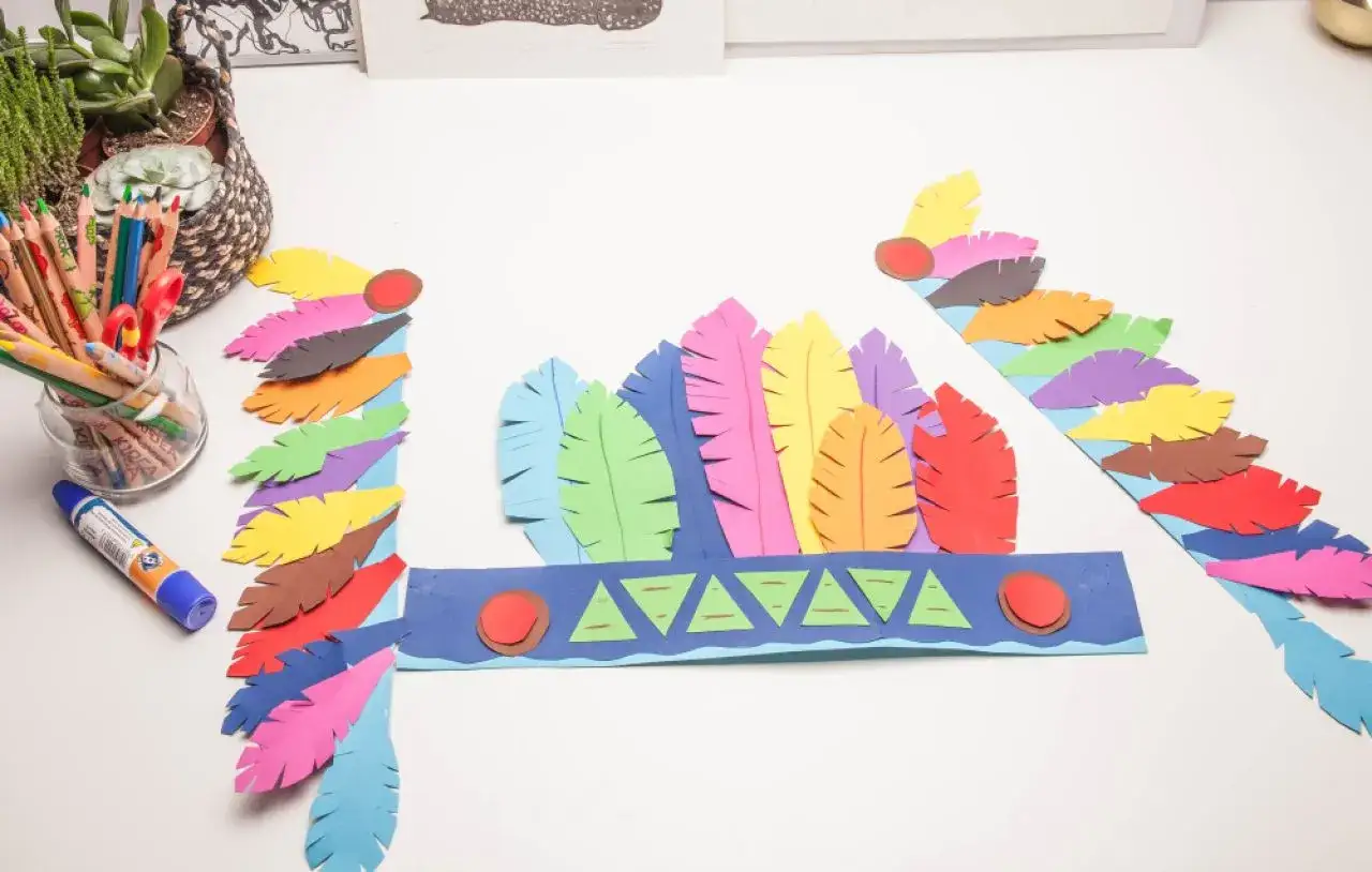 Pióropusz indiański dla dziecka DIY