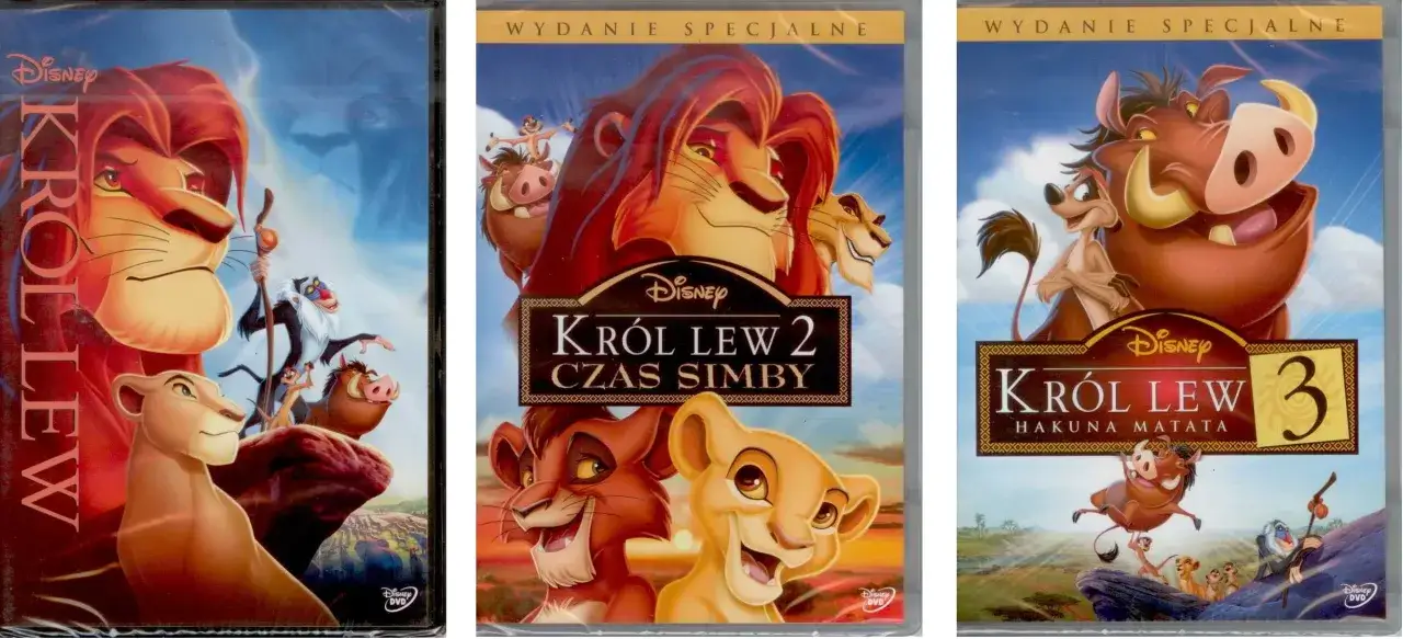 Książki Król Lew różne wydania