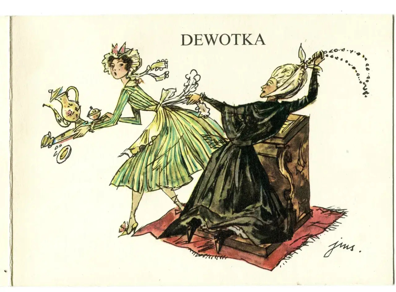 Ilustracja do bajki Krasickiego 