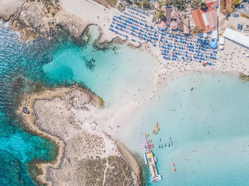 Ayia Napa atrakcje widok z góry