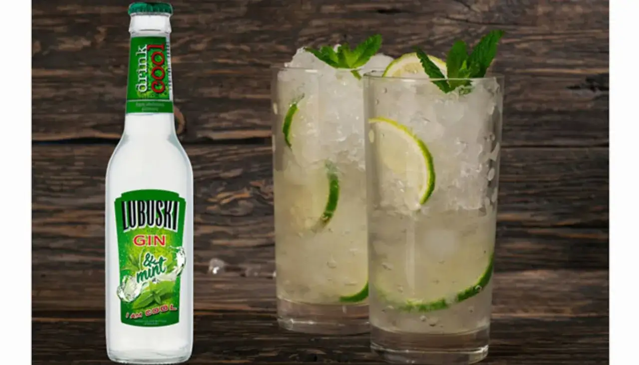Orzeźwiający drink z ginem Lubuski & Mint, lodem, limonką i miętą. Idealny na upalne dni.