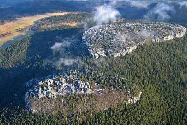 Szczeliniec Wielki widok z góry