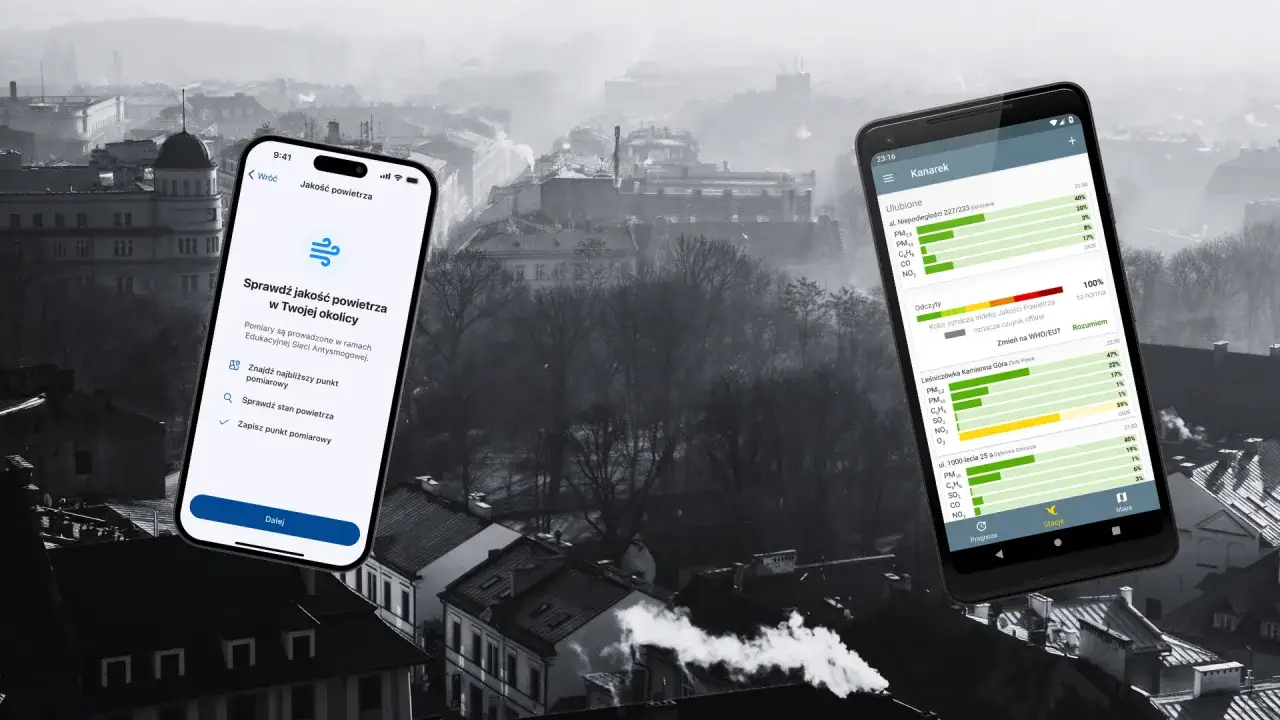 Aplikacje na telefonach pokazują, jak chronić się przed zanieczyszczeniami powietrza, monitorując jakość powietrza w okolicy.