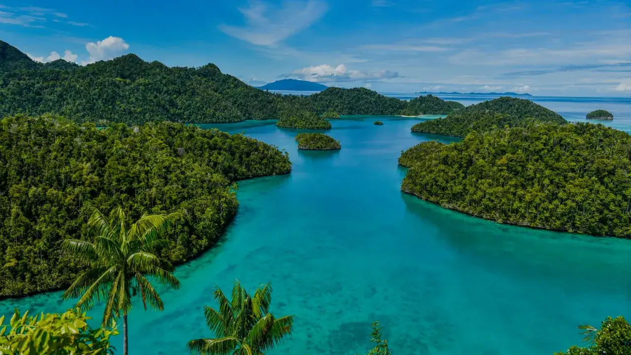 Paradiesische Inseln mit &uuml;ppiger Vegetation und t&uuml;rkisfarbenem Wasser. Ein absolutes Must-See in Indonesien!