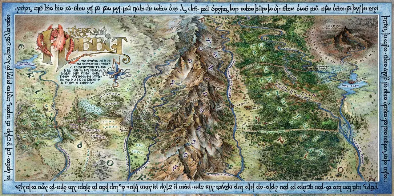 Mapa Śródziemia z