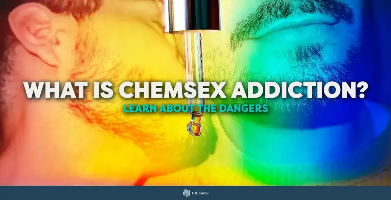 Primo piano di un uomo con un contagocce che gocciola, che illustra i pericoli della droga del sesso e della dipendenza da chemsex.