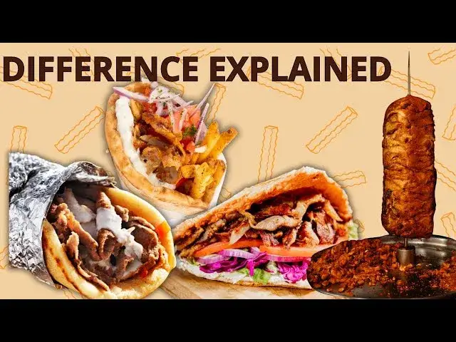 porównanie gyros shawarma döner kebab