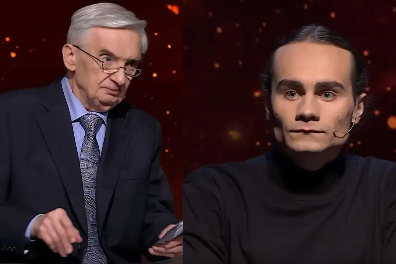 Starszy mężczyzna w garniturze i młody mężczyzna w czarnym golfie. Czy uda mu się zdobyć jeden z dziesięciu ile można zdobyć punktów?