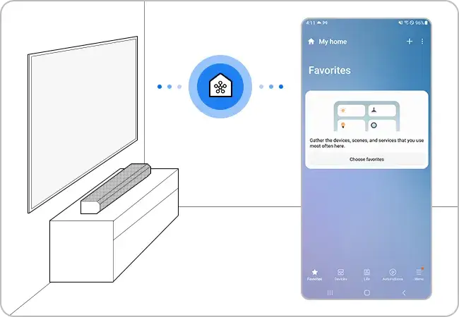 Aplikacja SmartThings aktualizacja soundbara Samsung