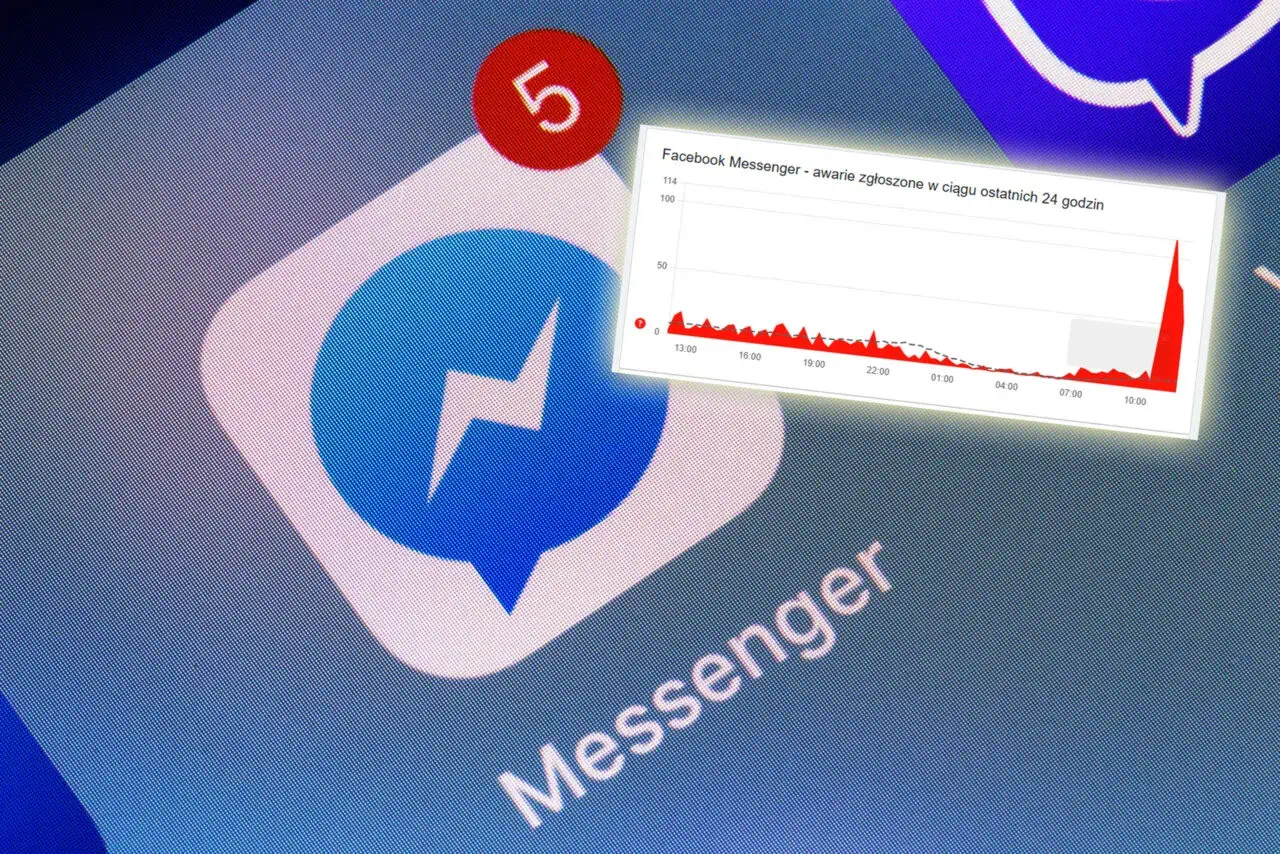 Ikona Messengera z czerwoną 