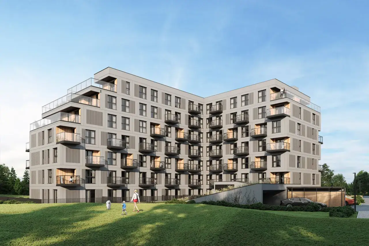 Nowoczesny blok mieszkalny z balkonami i tarasami. Sprawdź ceny mieszkań Rzeszów i znajdź swój wymarzony apartament.