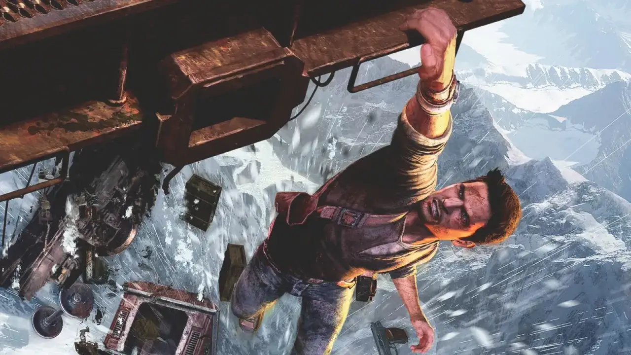 Nathan Drake wisi na wagonie kolejowym spadającym w przepaść. Kiedy Uncharted 5?