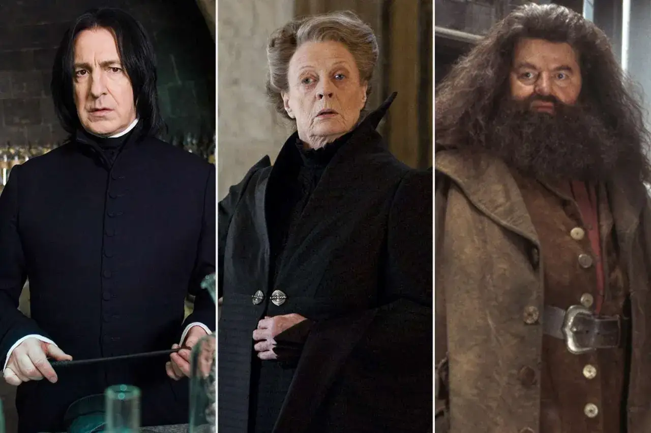 Trzech aktor&oacute;w z Harry'ego Pottera, kt&oacute;rzy odeszli: Alan Rickman (Snape), Maggie Smith (McGonagall) i Robbie Coltrane (Hagrid).
