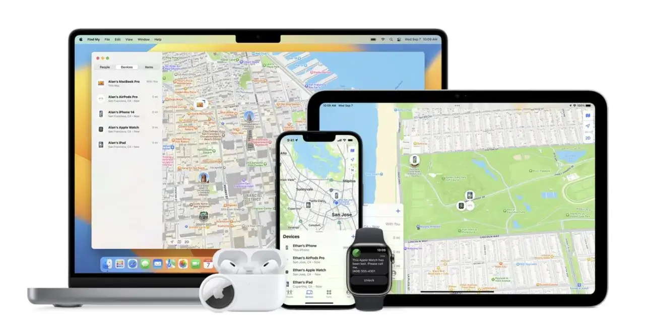 Lokalizator iPhone mapa