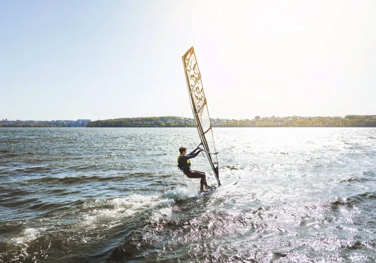 Skala Beauforta grafika dla windsurferów