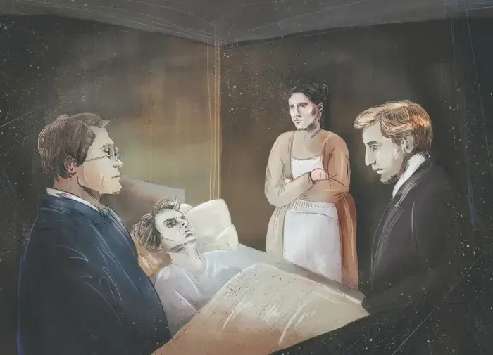 Zbrodnia i kara Raskolnikow ilustracja