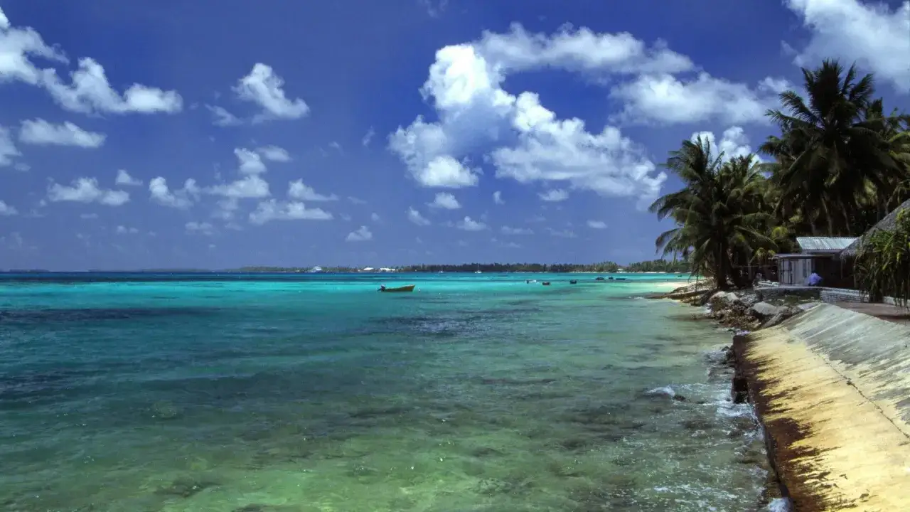 Mapa Tuvalu na Pacyfiku