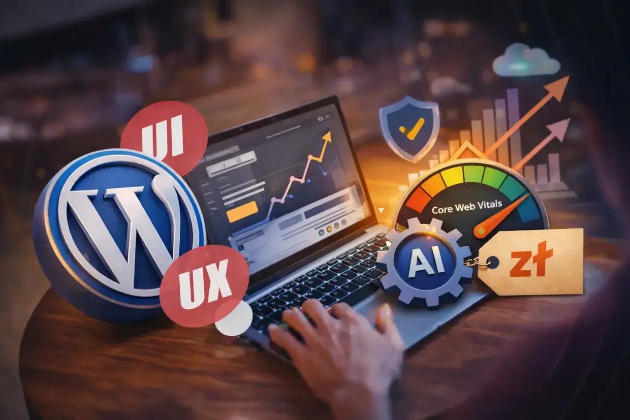 Tworzenie skutecznego bloga internetowego z WordPress, AI i UX. Optymalizacja Core Web Vitals dla lepszych wyników.