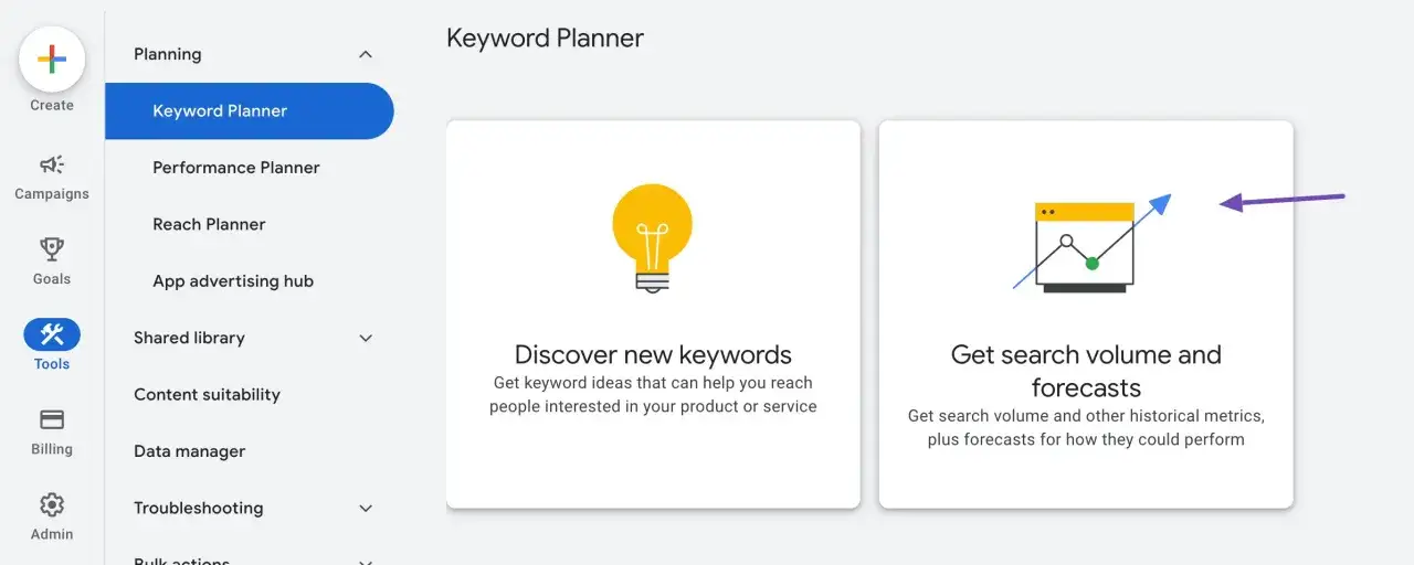 Planifiez vos mots clés pour optimiser votre référencement. Le Keyword Planner vous aide à trouver des idées et à analyser le volume de recherche.