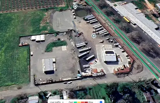parking dla ciężarówek motel