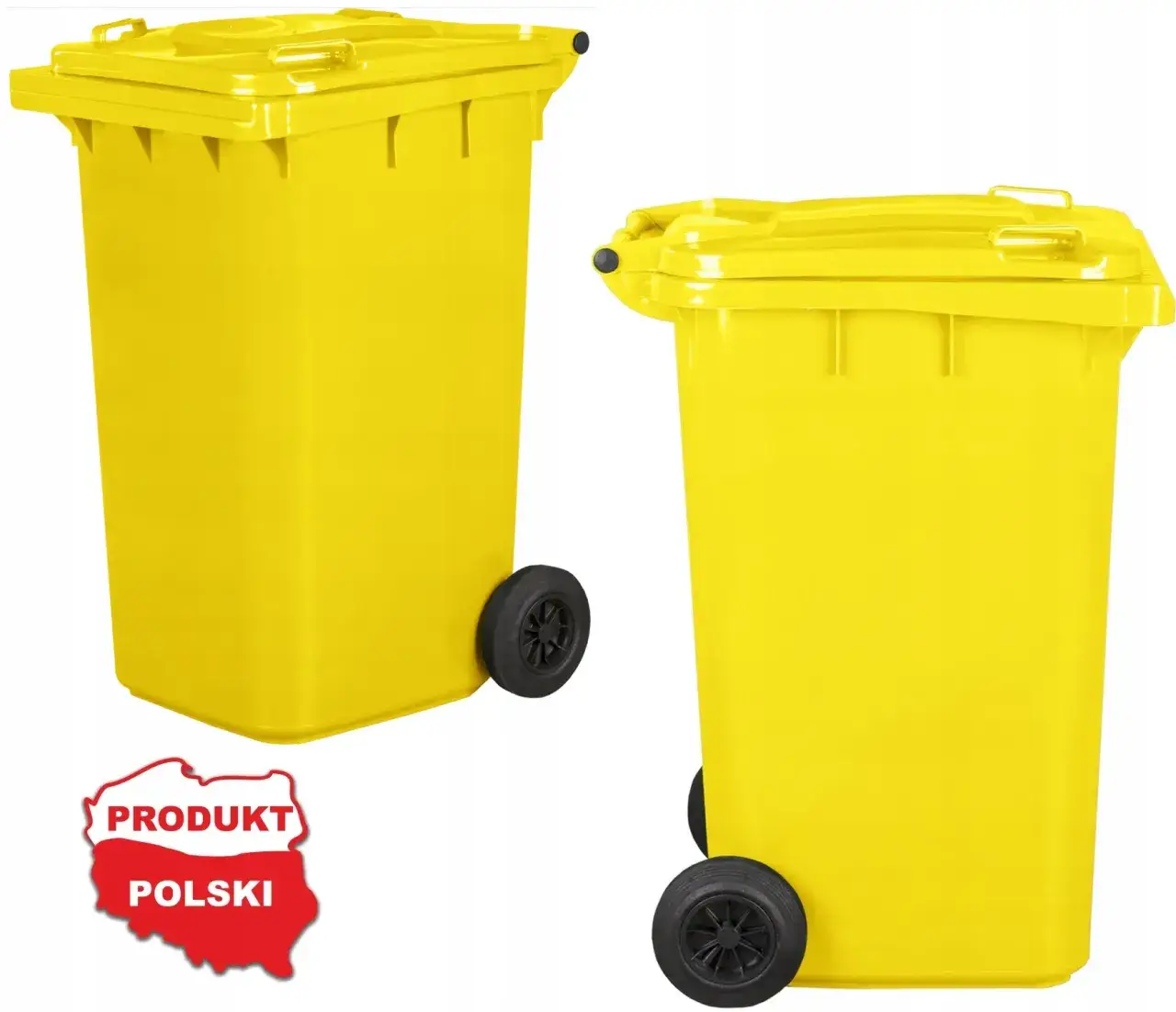 żółty pojemnik na odpady tworzywa sztuczne i metale
