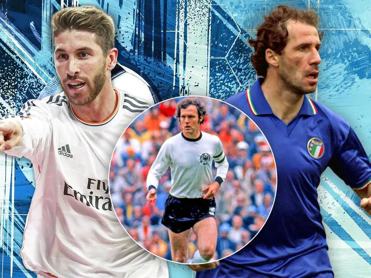 Sergio Ramos, Paolo Maldini i Franz Beckenbauer – legendy futbolu, najlepsi obrońcy na świecie.