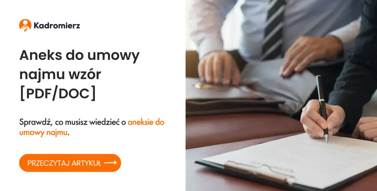 Zdjęcie Aneks do umowy najmu okazjonalnego - Pobierz wzór PDF