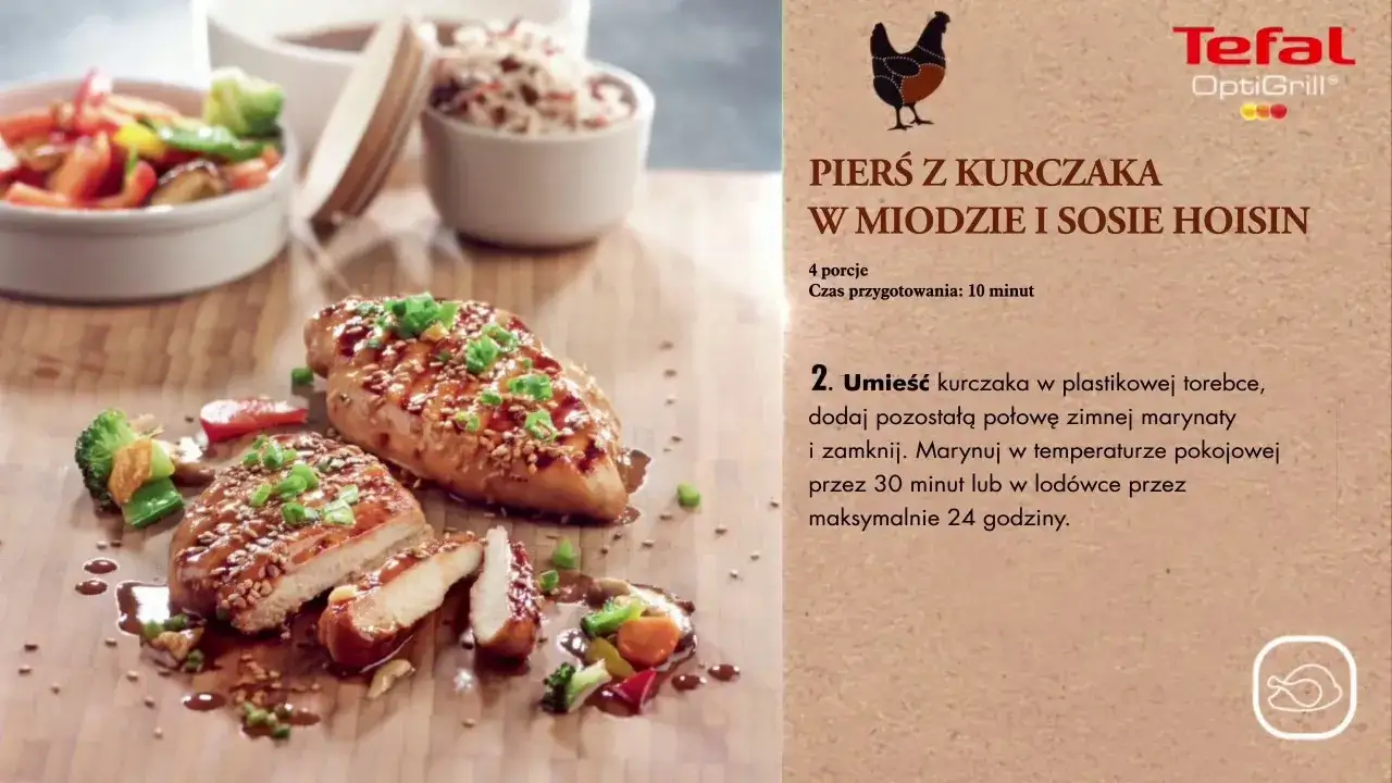 Zdjęcie Ile czasu grillować pierś z kurczaka na grillu elektrycznym Tefal, by uniknąć suchego mięsa?
