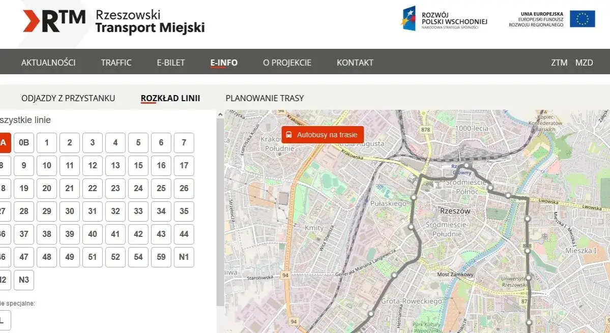 Zdjęcie Aktualny rozkład jazdy MARCEL Mielec Rzeszów - nie przegap odjazdów