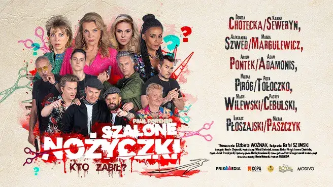 Zdjęcie Szalone nożyczki spektakl - interaktywna komedia, która zaskakuje