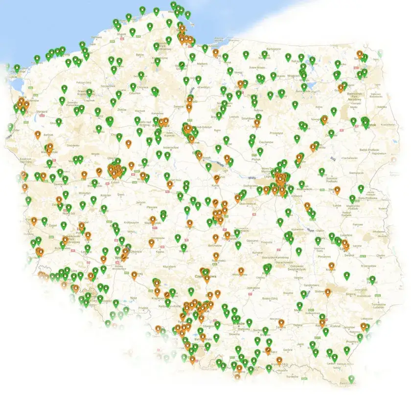 Zdjęcie  Stacje ładowania samochodów elektrycznych - znajdź na interaktywnej MAPIE Polski 