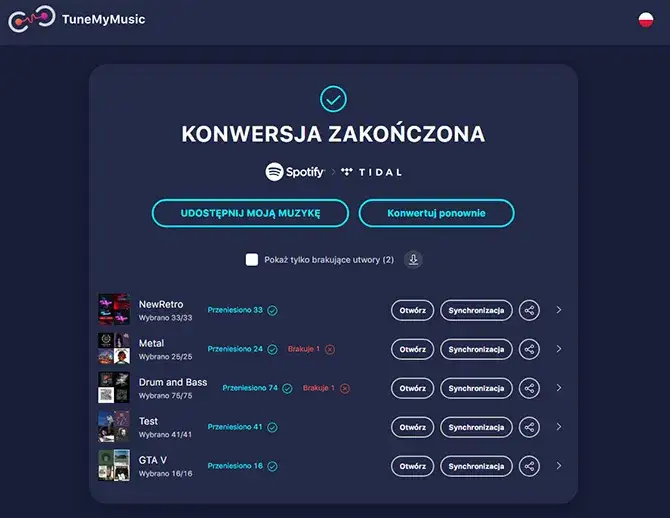 Zdjęcie Jak przenieść playlisty w TIDAL bez problemów i strat utworów