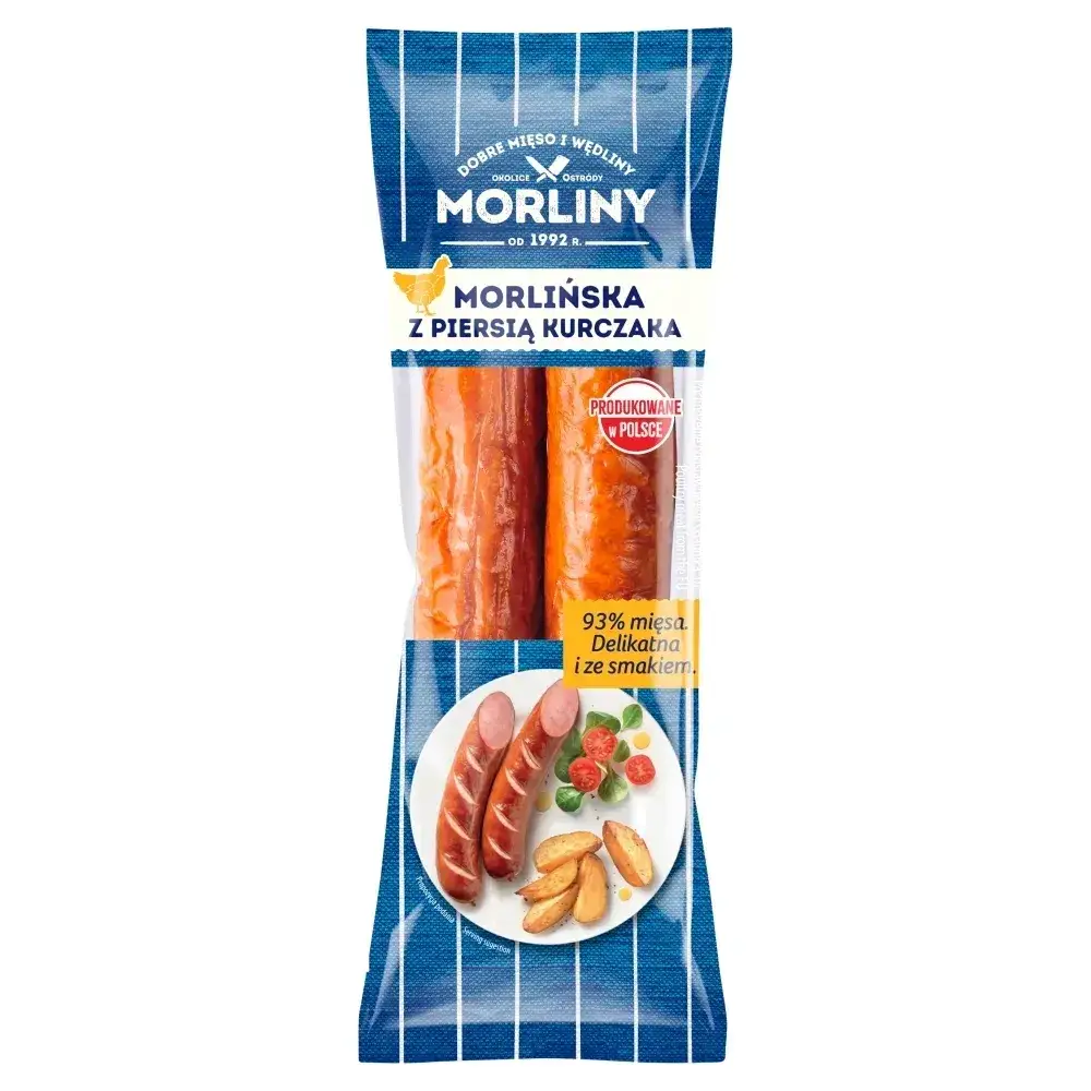 Zdjęcie Kiełbasa z piersią kurczaka Morliny kcal - zaskakujące wartości odżywcze