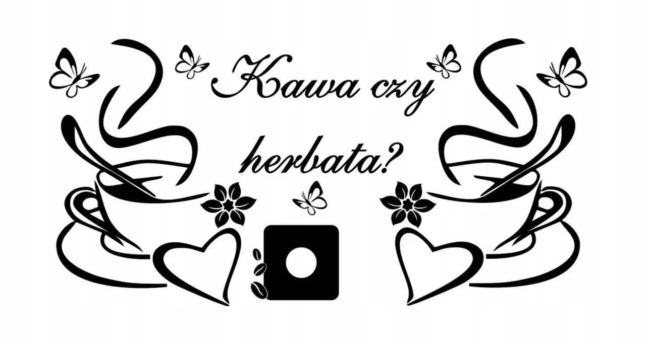 Zdjęcie Naklejki na ścianę do kuchni kawa czy herbata &ndash; stylowe inspiracje dekoracyjne