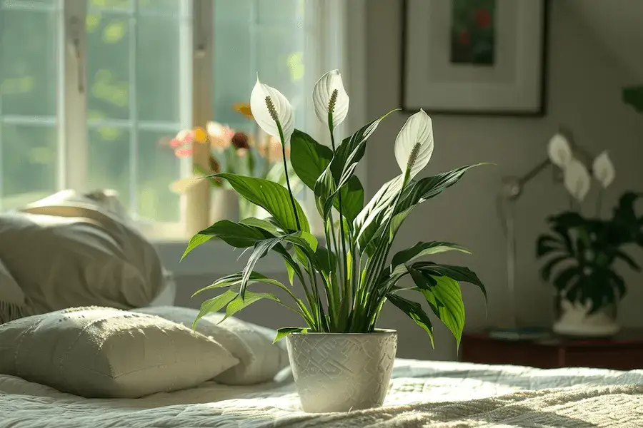 Zdjęcie Czy skrzydłokwiat może stać w sypialni? Odkryj jego zalety i zagrożenia