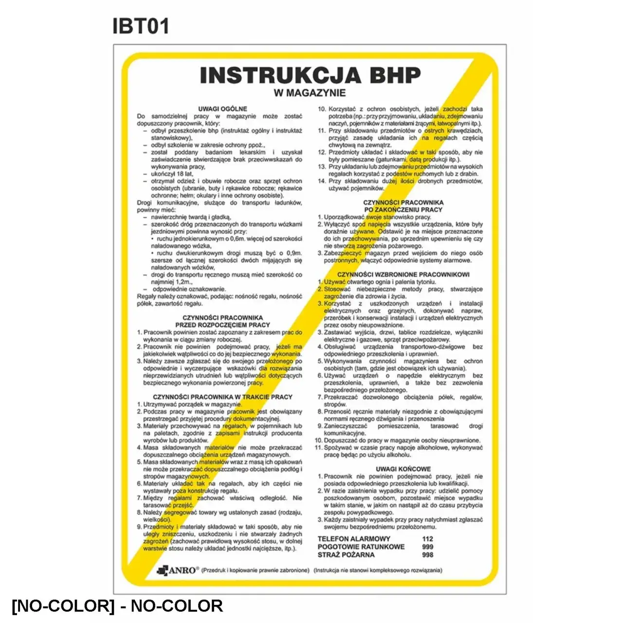 Zdjęcie Kolory instrukcji BHP: Dlaczego każdy znak ma swoje znaczenie?