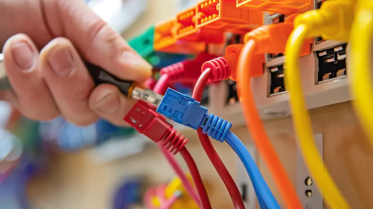 Zdjęcie Podłączanie gniazda RJ45: Instrukcja krok po kroku do montażu