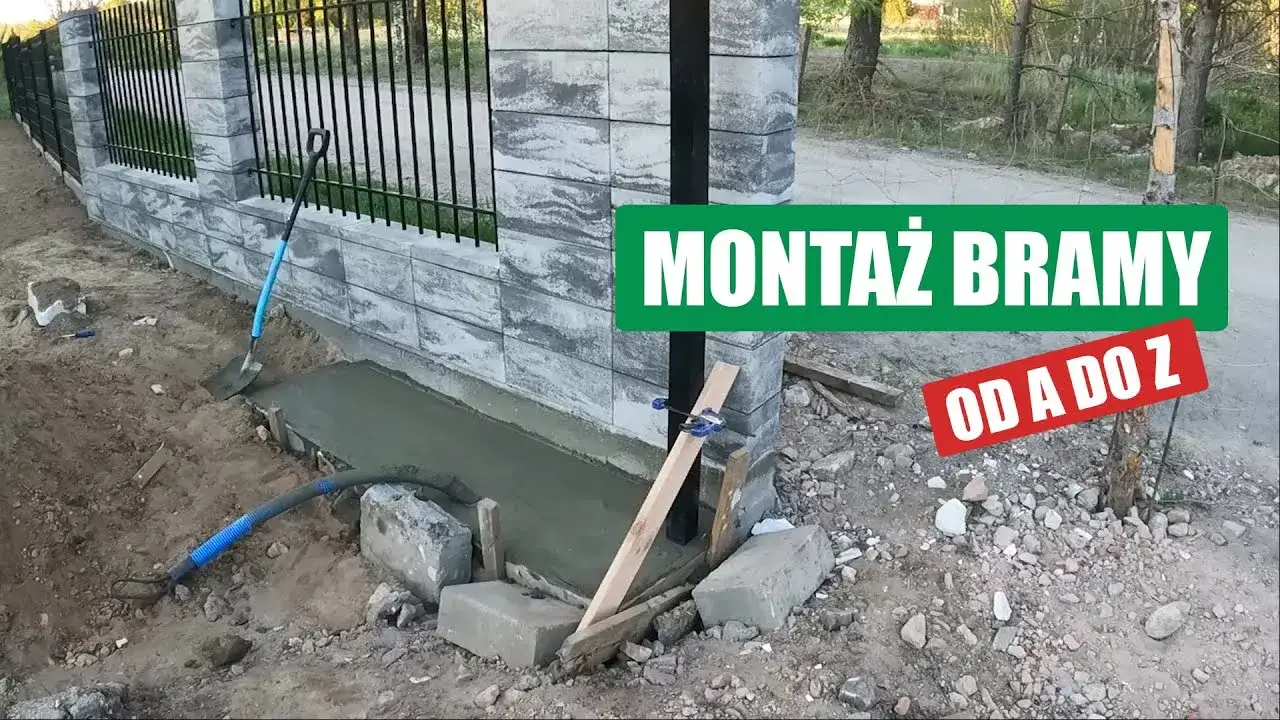 Zdjęcie Jak uniknąć błędów przy budowie fundamentu pod bramę przesuwną – porady i wymiary