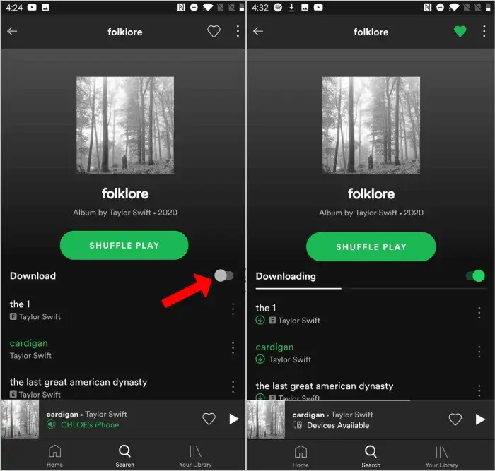Zdjęcie Łatwe instrukcje: jak pobrać muzykę z Spotify na telefon?