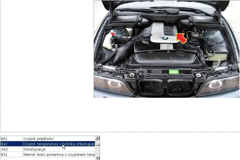 Zdjęcie Gdzie jest czujnik temperatury silnika w BMW E39 - uniknij problemów z silnikiem