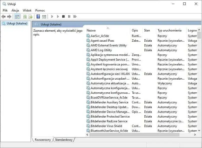 Zdjęcie Usługi Windows 10, które można wyłączyć dla lepszej wydajności i oszczędności baterii