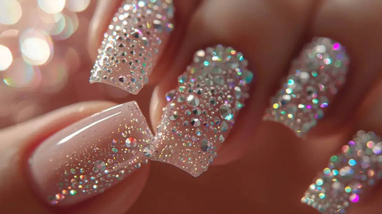 Zdjęcie Cyrkonie na paznokciach - Subtelny blask Twojego manicure
