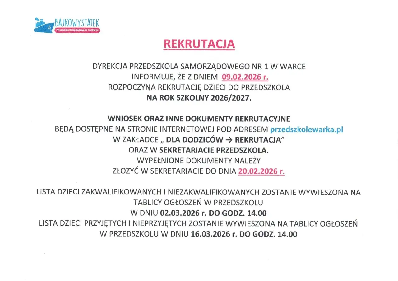 Zdjęcie Zapisy do przedszkola 2026/2027: Bez stresu! Harmonogram i porady