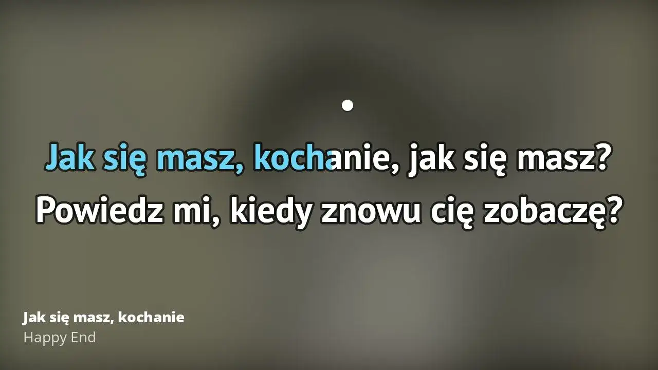 Zdjęcie Podkład muzyczny do Jak się masz, kochanie - idealny do karaoke