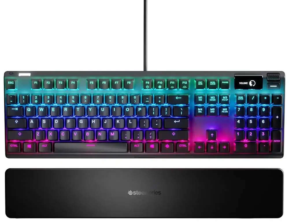 Zdjęcie Klawiatura przewodowa SteelSeries Apex 3 z podpórką pod nadgarstki -15% taniej w Amazon