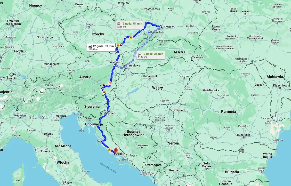 Zdjęcie Najlepsza trasa z Poznania do Chorwacji: uniknij kosztownych błędów