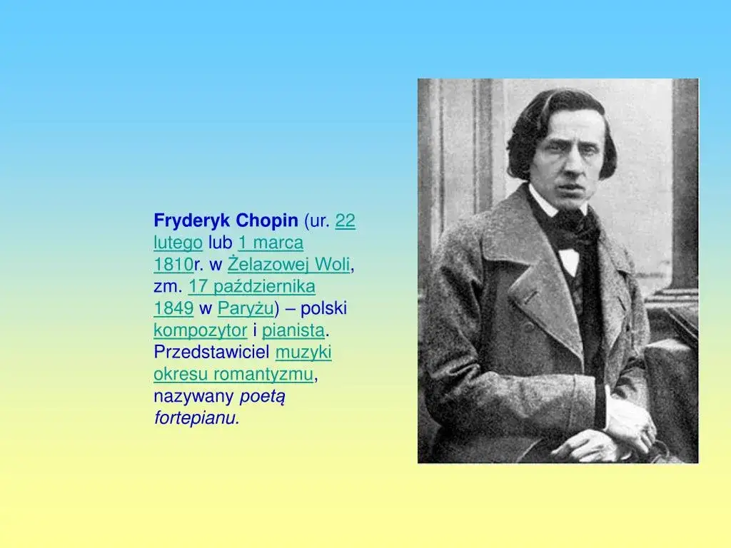 Zdjęcie Kiedy urodził się Chopin? Odkryj tajemnice jego daty urodzin