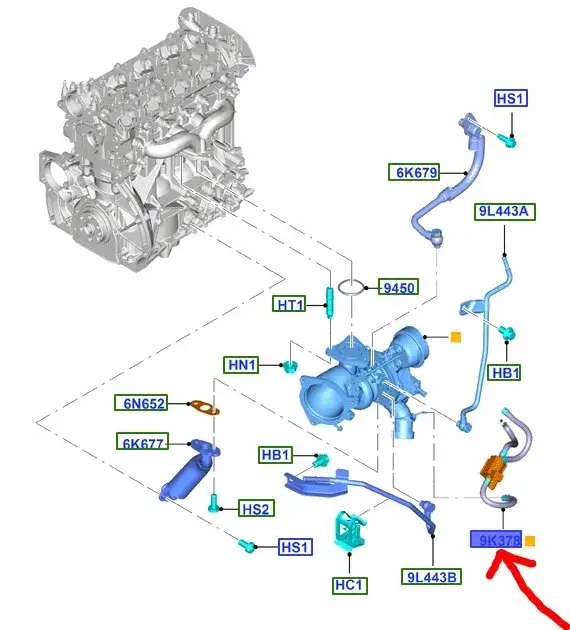 Zdjęcie Jak podłączyć zawór podciśnienia turbiny w Ford Focus 1.6 TDCi - krok po kroku