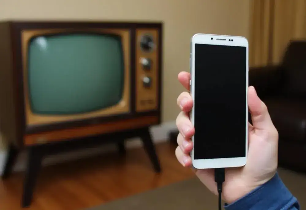 Zdjęcie Podłączenie Telefonu do Starego Telewizora: Dowiedz Się Jak, za Pomocą Kabla od Telefonu do Telewizora