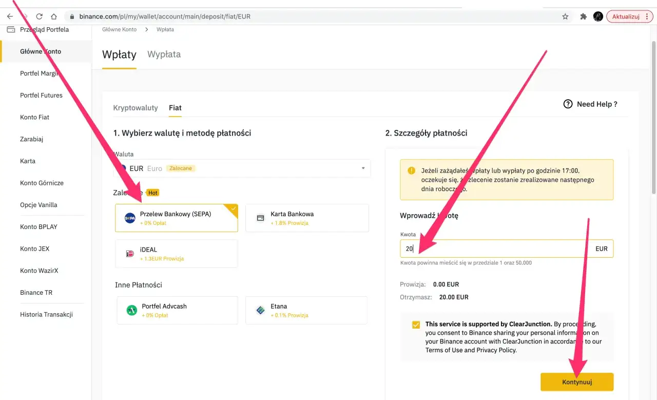 Zdjęcie Jak w prosty sposób wpłacić pieniądze na Binance